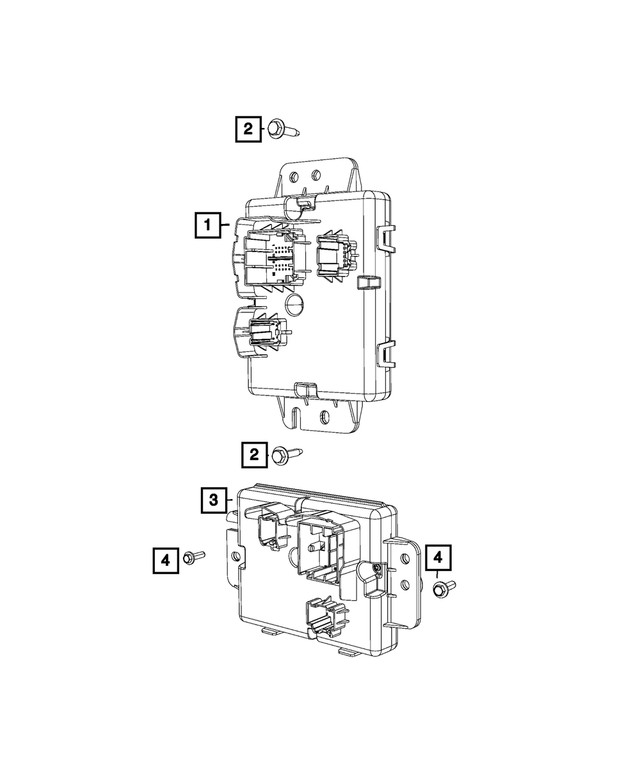 Genuine Mopar A/C And Heater Module Front 68583370AD