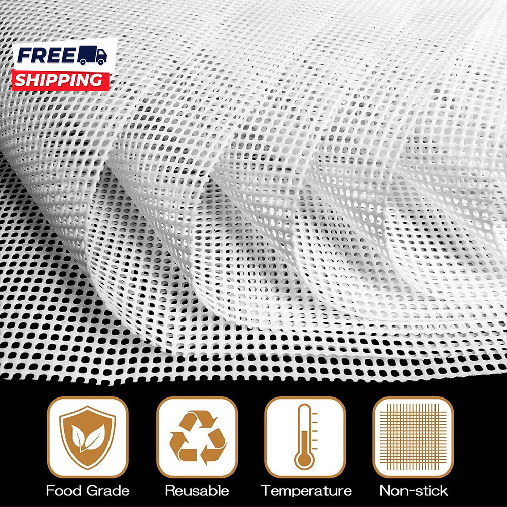 Silicone Dehydrator Sheets Premium Non Stick Dehydrator Mats Fruit Dryer Mesh