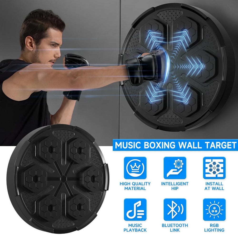 Wall Mount Boxing Training Target Bluetooth Music Indoor React Exercise Machine/
