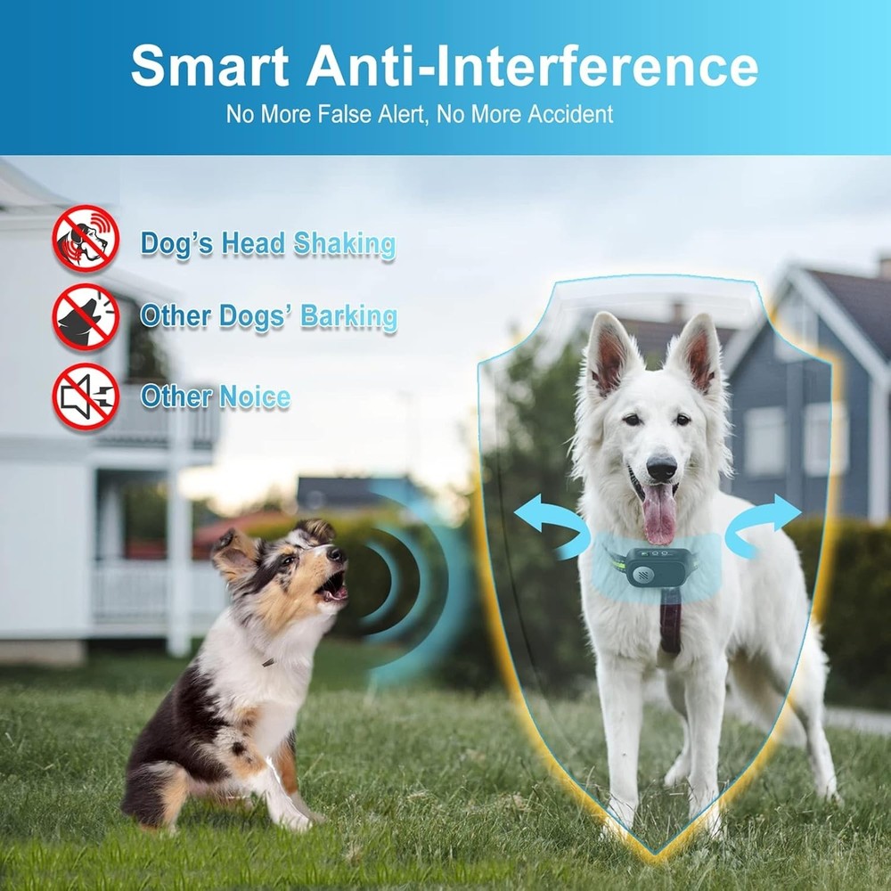 Small Medium Large Dogs Bark Collar - Beep Vibration Shock