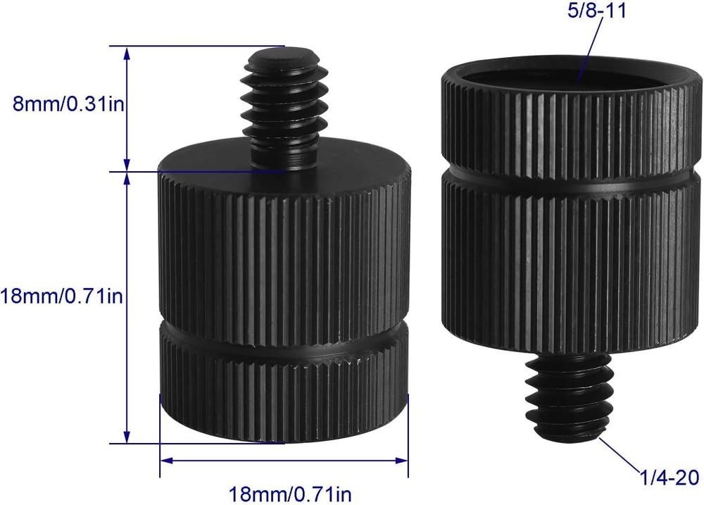 2PCS Tripod Adapter Laser Level Conversion Thread 5/8-11...