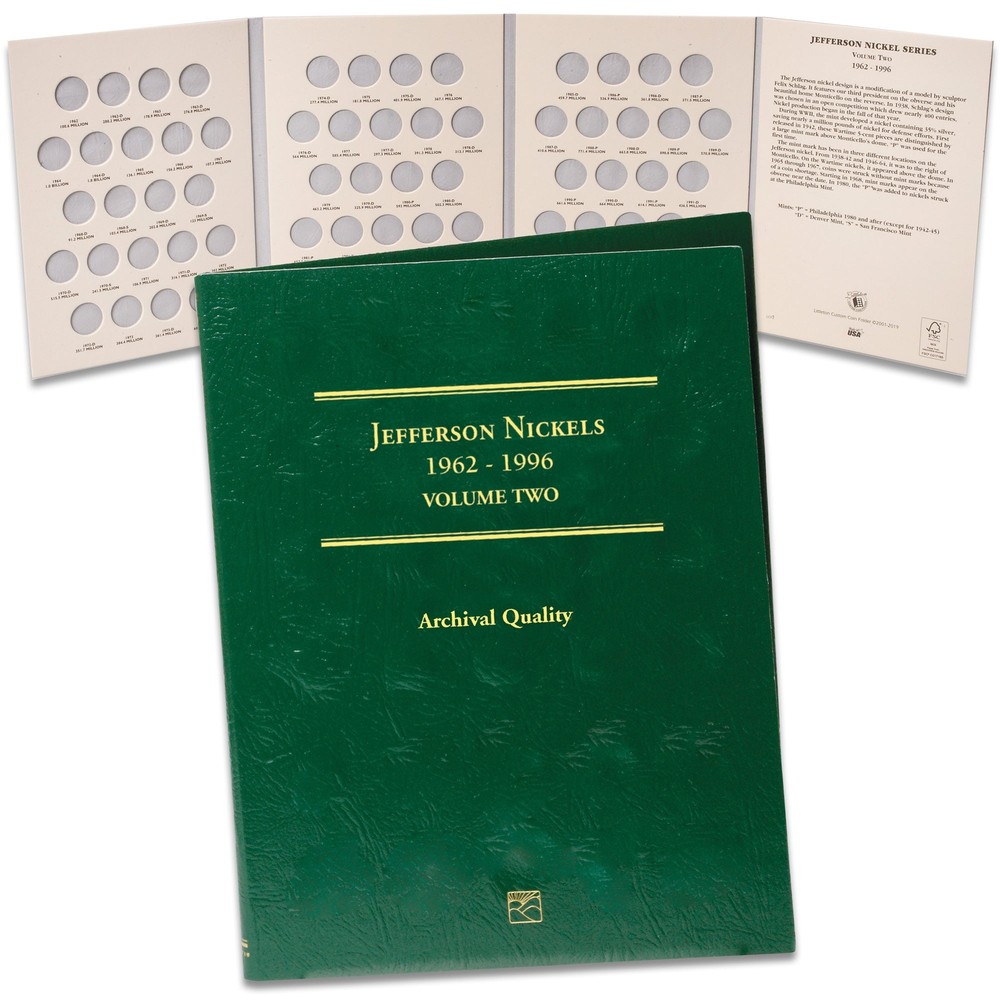 1962-1996 Jefferson Nickel Folder, Volume 2