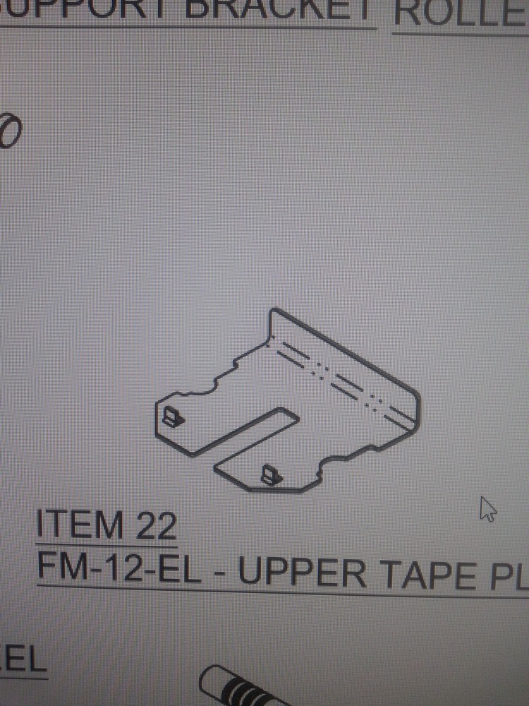 FM12EL BETTER PACK 333 PLUS UPPER TAPE PLATE
