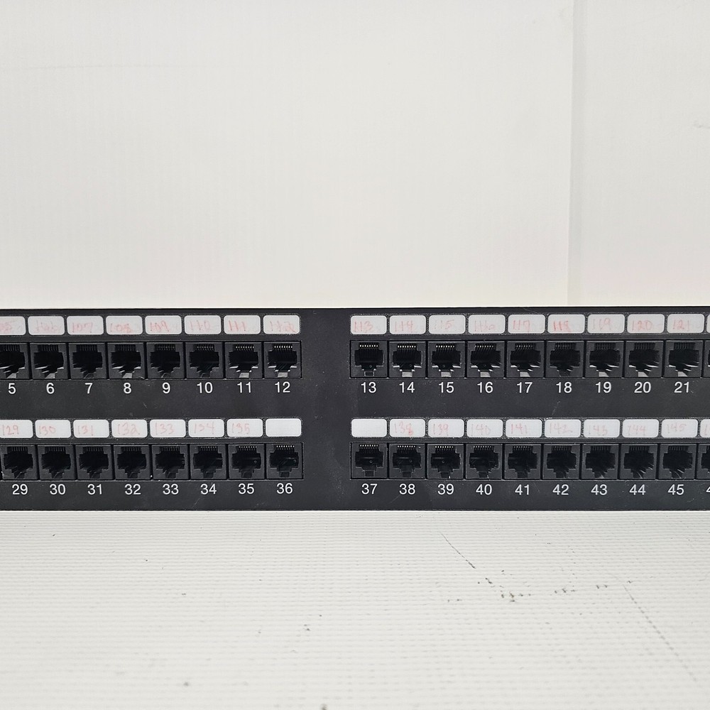 UL Listed Comm. Circut Accessory Cat5 Jack Panel 48 Port 19" Rack Mountable