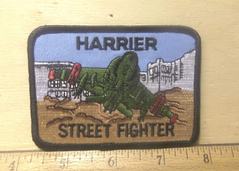 Harrier Street Fighter Embroidered Patch