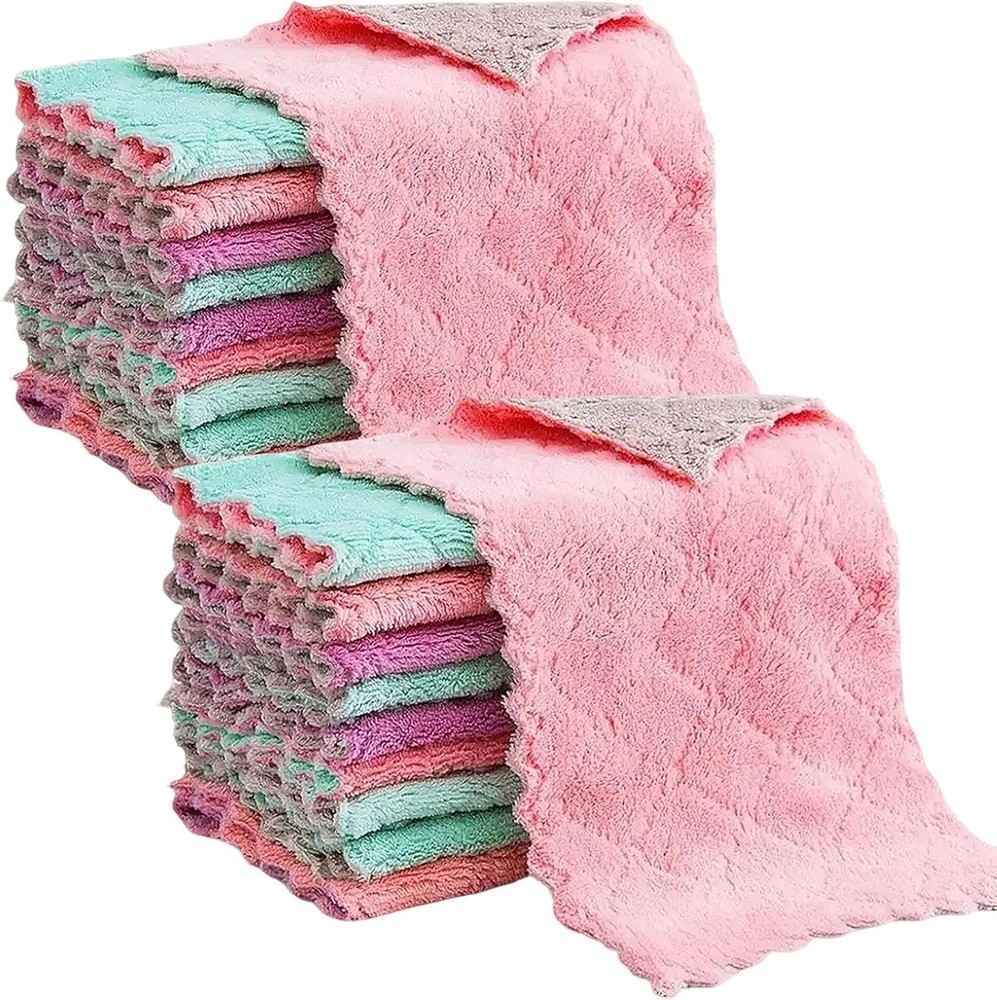 Reble Microfiber Kitchen Cleaning Cloths – Super Absorbent,