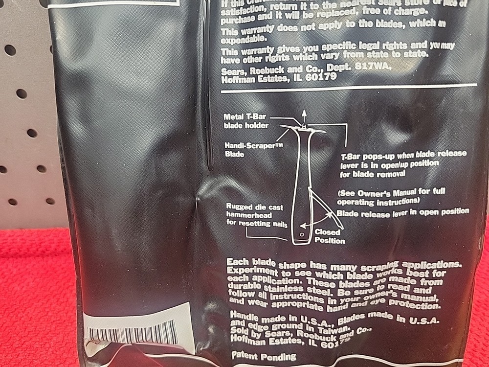 CRAFTSMAN HANDI-SCRAPER UTILITY SCRAPER 940691