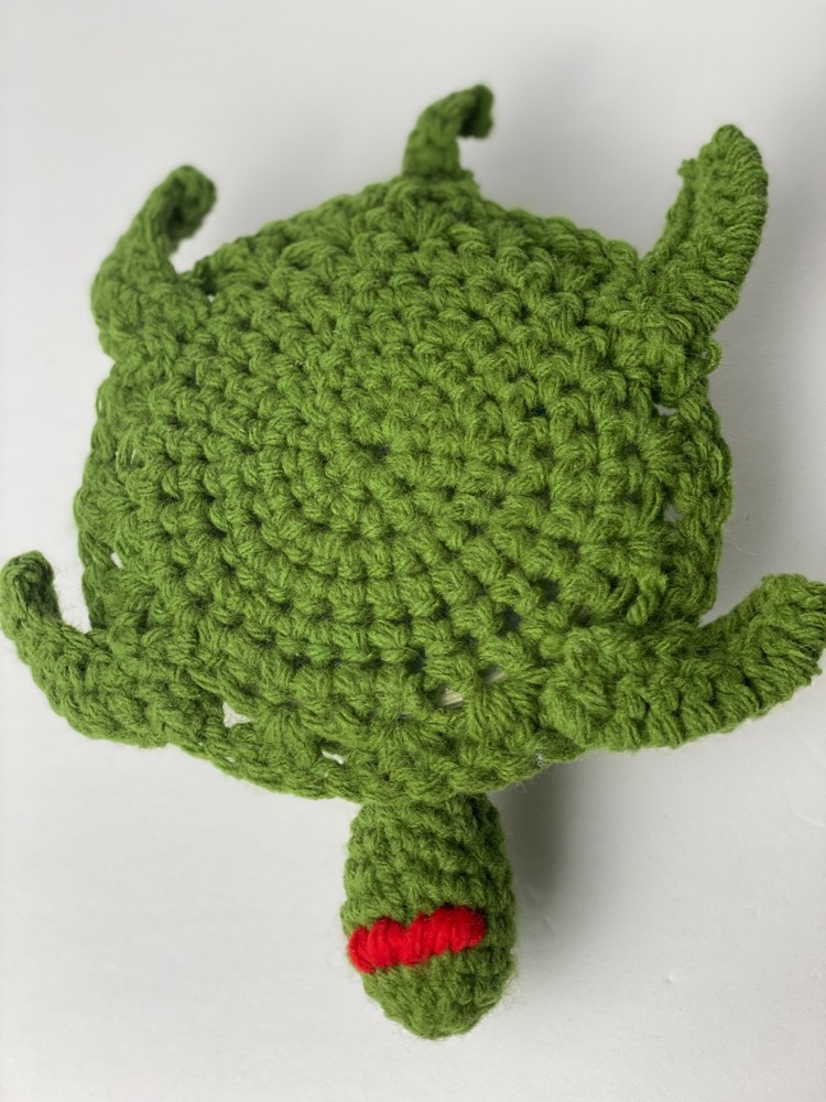 Turtle Lovers! Cute Crocheted Turtle Handmade Green