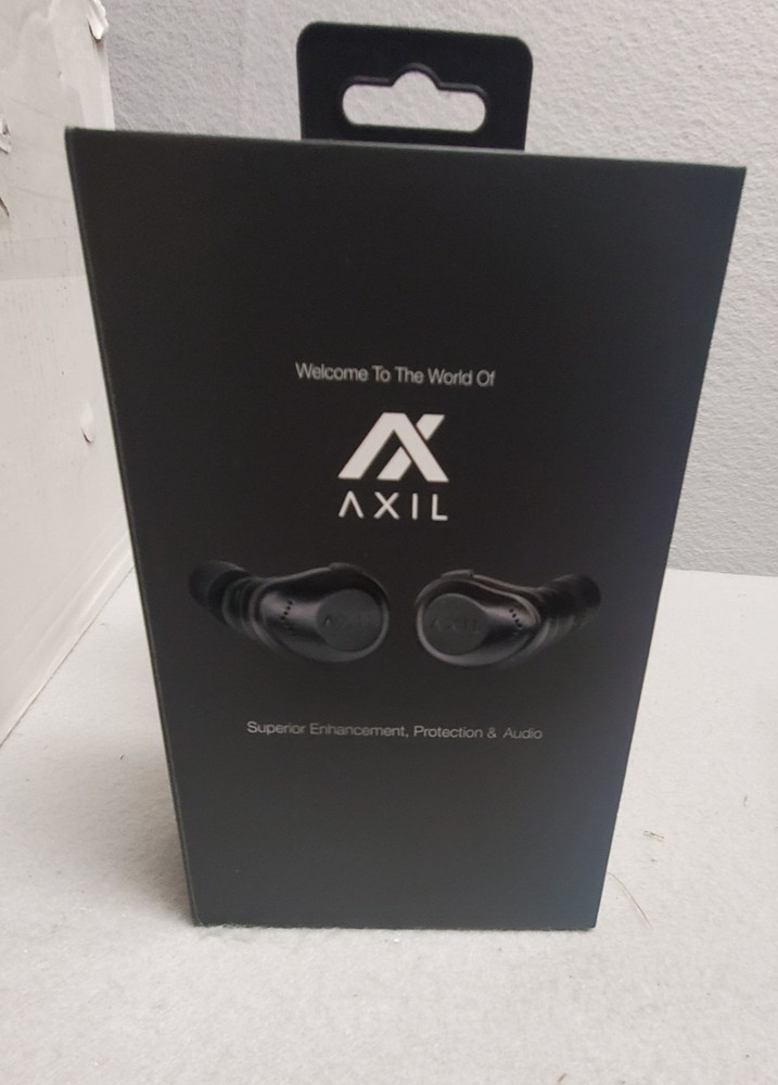 AXIL XCOR PRO Bluetooth Tactical Earbuds Includes Charging Case Black XCOR-R