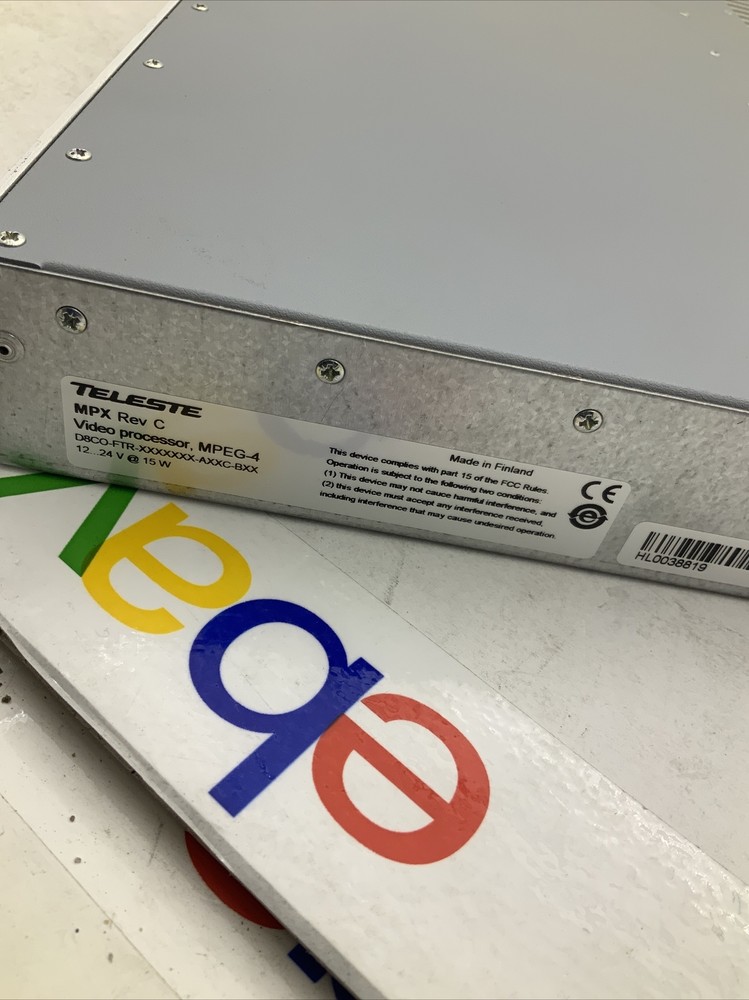 Teleste D8C0-FTR-X-D1 Video Processor MPEG-4 Rev C Easi MPX Video Decoder $$👍👍