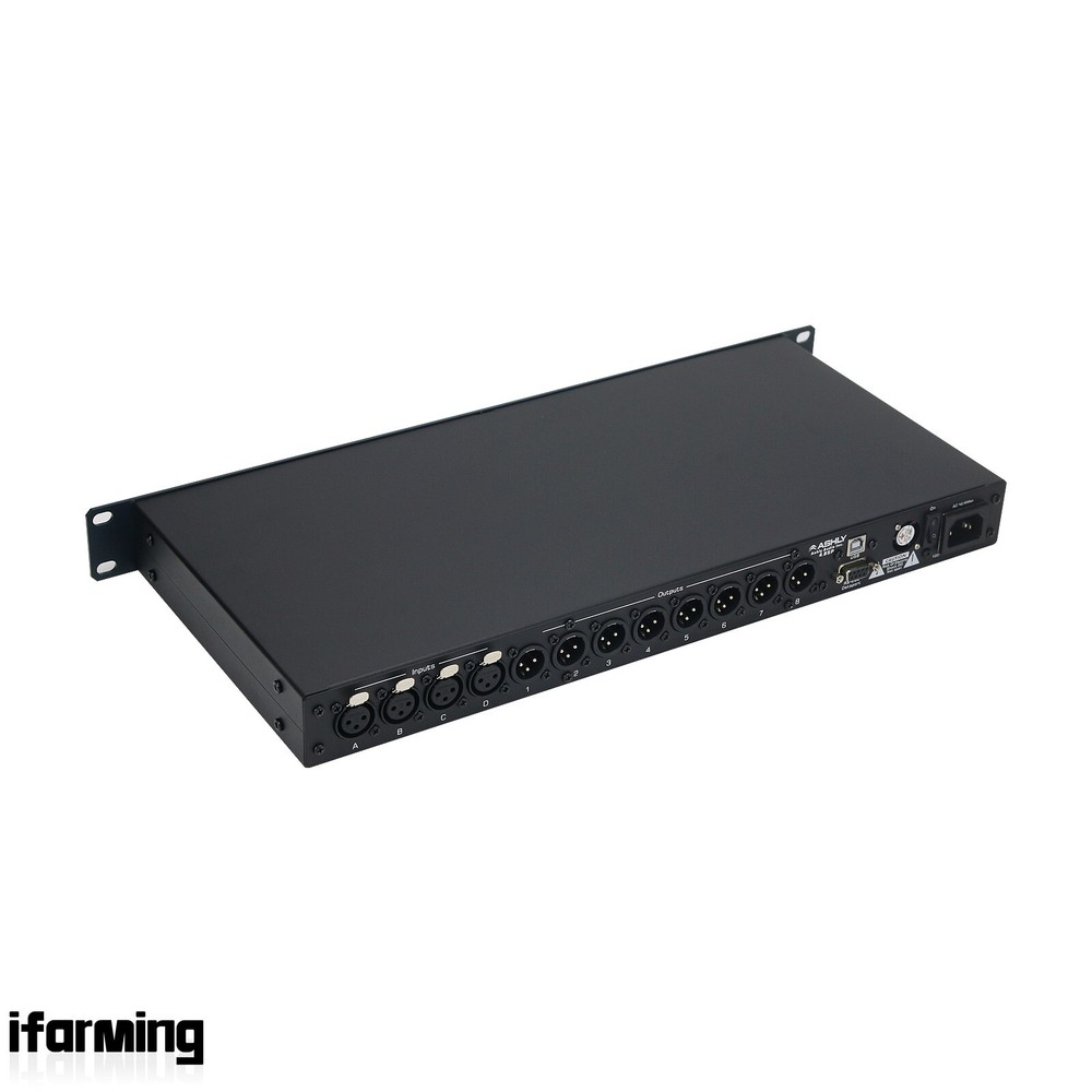 4.8SP 110V Digital DSP Audio Processor Software 4 In 8 Out Sound System #USA
