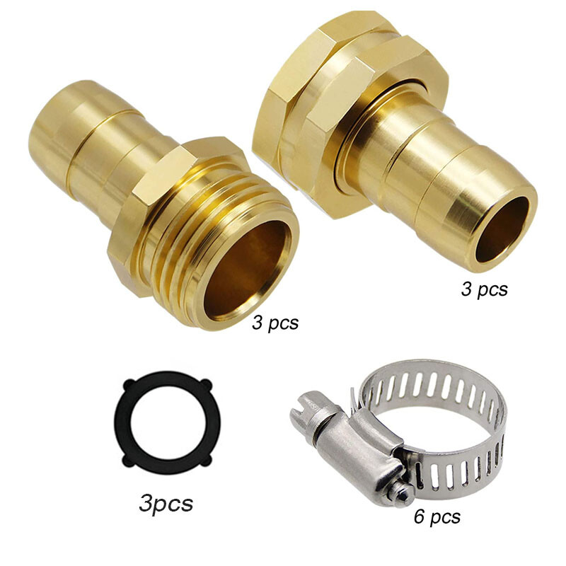 3set 5/8 Garden Water Hose Connector Repair Mender Kit Ends