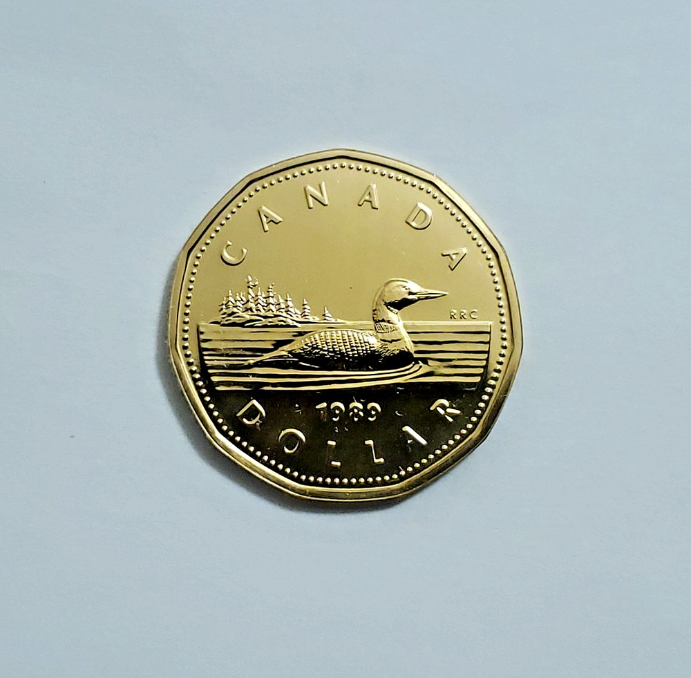 1989 Uncirculated Proof Loon Dollar