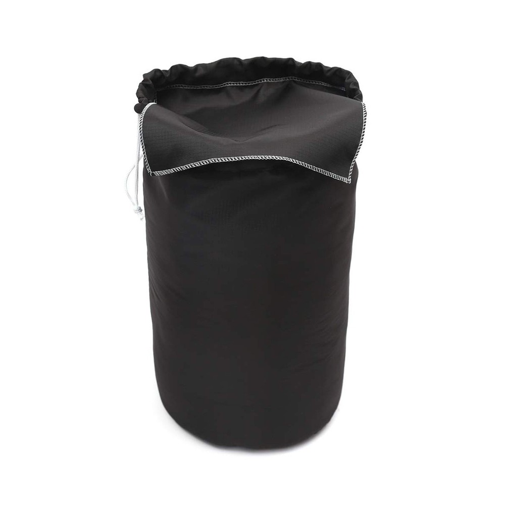 Durable Drawstring Water Resistant Dust Flap Stuff Sack Bag 4-Pack Black Large