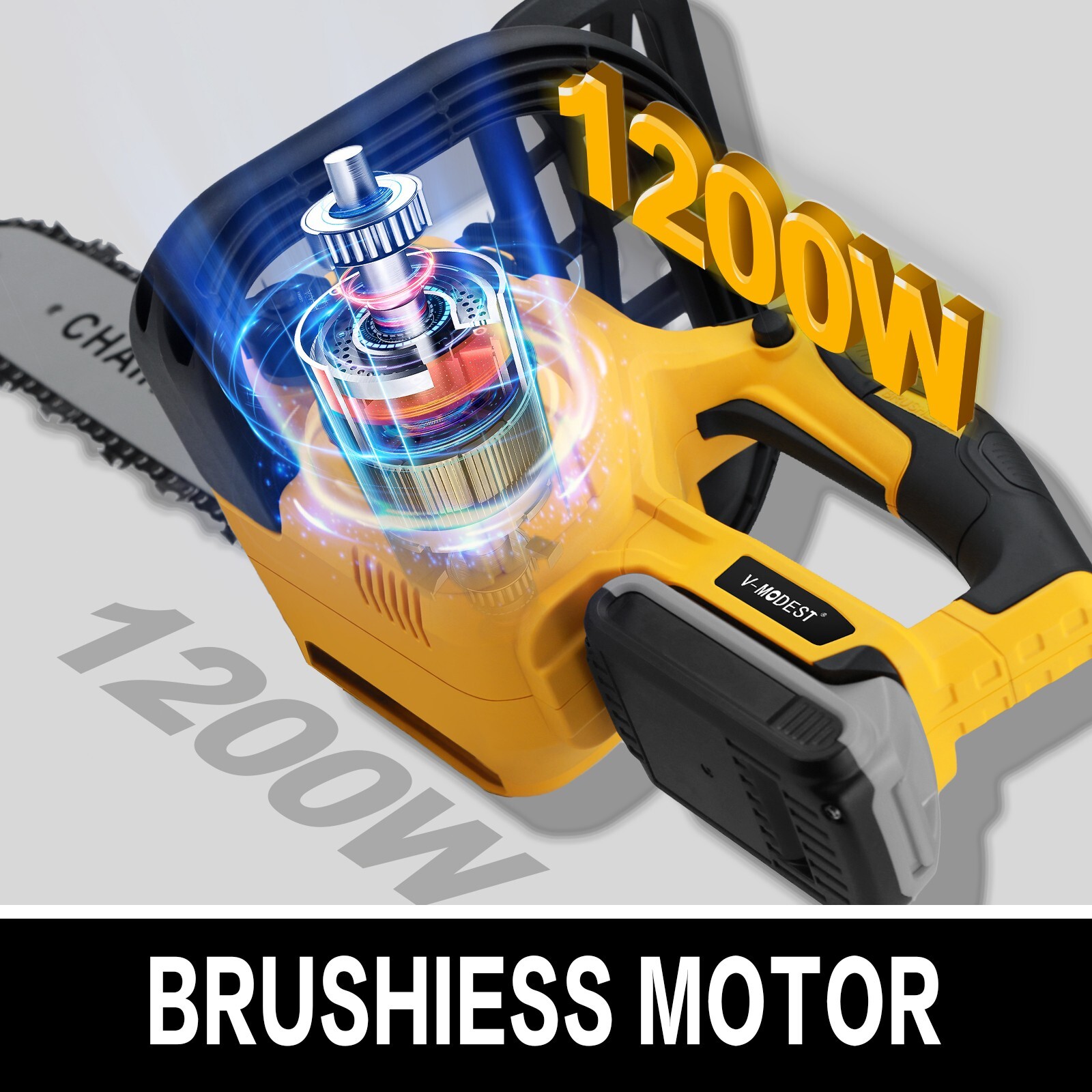 Fit DEWALT 20V MAX Battery Brushless 12 in. Compact Cordless Chainsaw w/2 chains