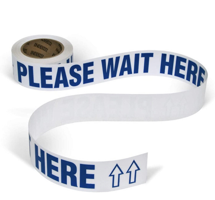 Incom Manufacturing Wtp116 Floor Safety Tape.  please wait here.    b