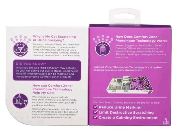 Comfort Zone Cat Calming Kit And Diffuser Refill Pack