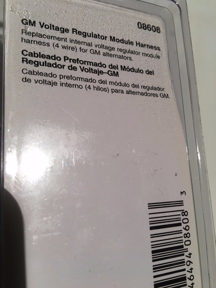 GM VOLTAGE REGULATOR MODULE HARNESS, CALTERM 08608