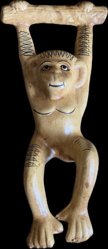 Vintage Ceramic Monkey Wall Decor MCM 13” UNIQUE!!