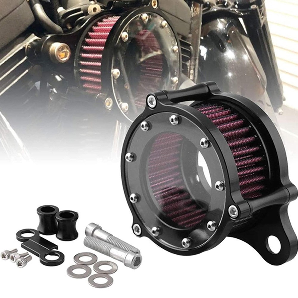 Air Cleaner Intake Filter Kit For Harley Sportster Iron XL 883 1200 72 48 88-Up