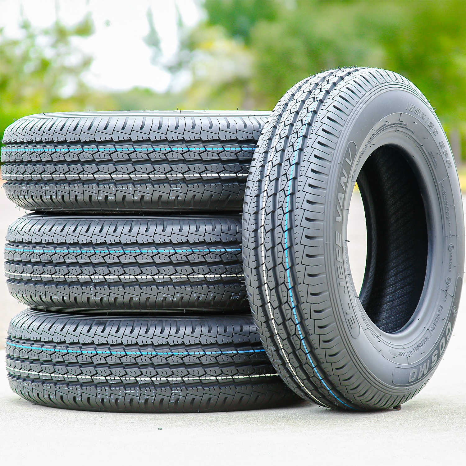 4 Tires Cosmo El Jefe VAN V 155R12 Load D 8 Ply Van Commercial