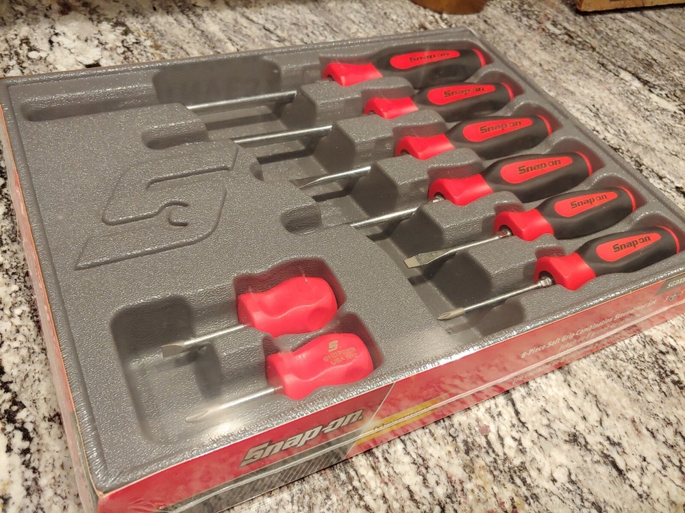 Snapon Tools 8pc Instinct Soft Grip Screwdriver Set - SEALED