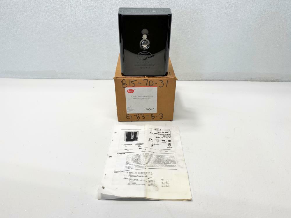 Fireye D-Series Solid State Burner Management Control 70D40