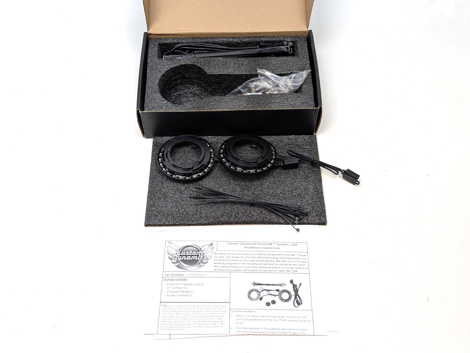 Custom Dynamics PG-SPEAKER-R-1 ProGlow Speaker Lights for Boom! Audio Stage 2