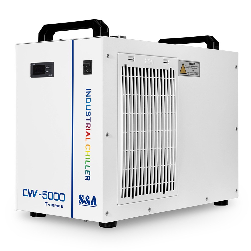 Second Hand S&A CW-5000 DG 110V  Water Chiller Cool 80W 100W CO2 Laser Tube