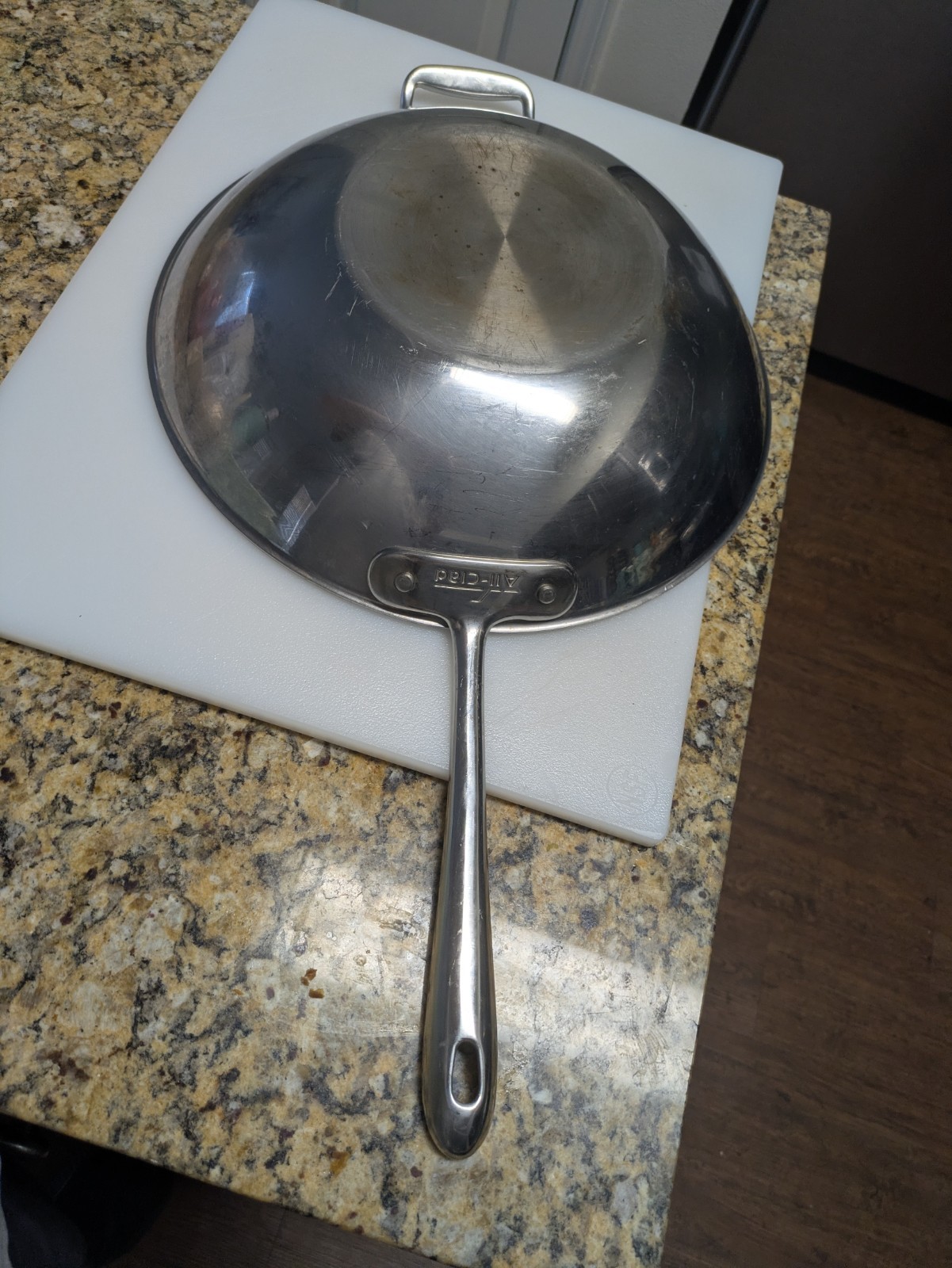 All-Clad 14" Stainless Steel Large Stir Fry Pan Wok