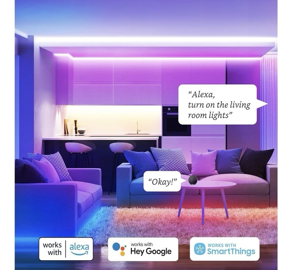 Sengled Zigbee Smart LED Strip Lights Starter Kit Include 16.4ft Smart Light ...