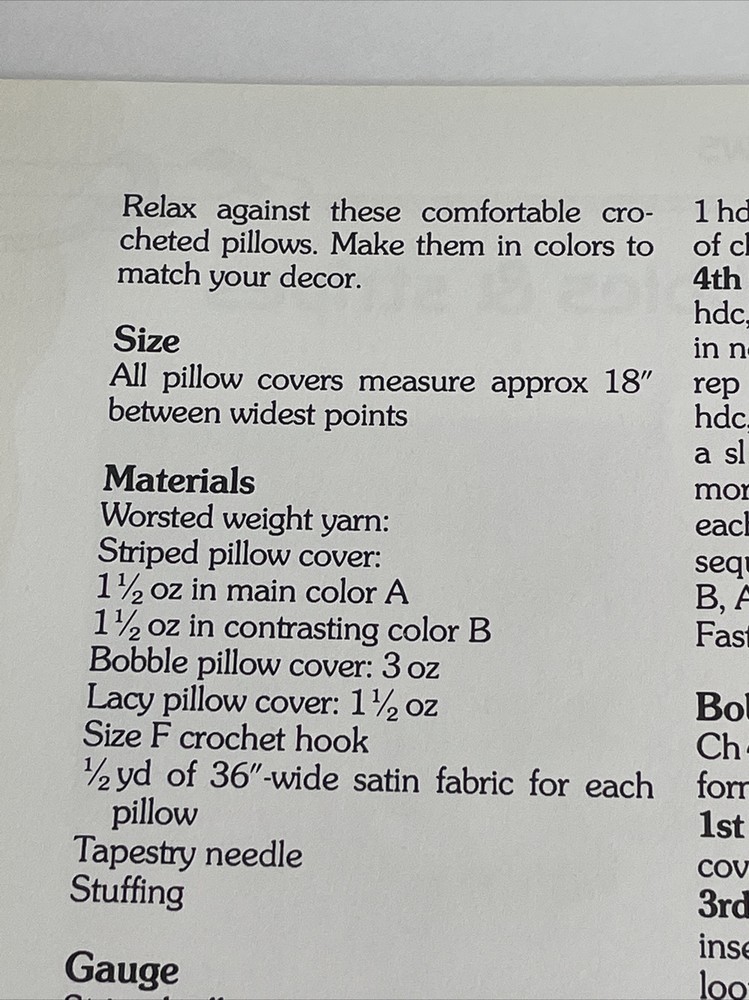 Marshall Cavendish Hexagonal Bobbles & Stripes Pillow Crochet Pattern
