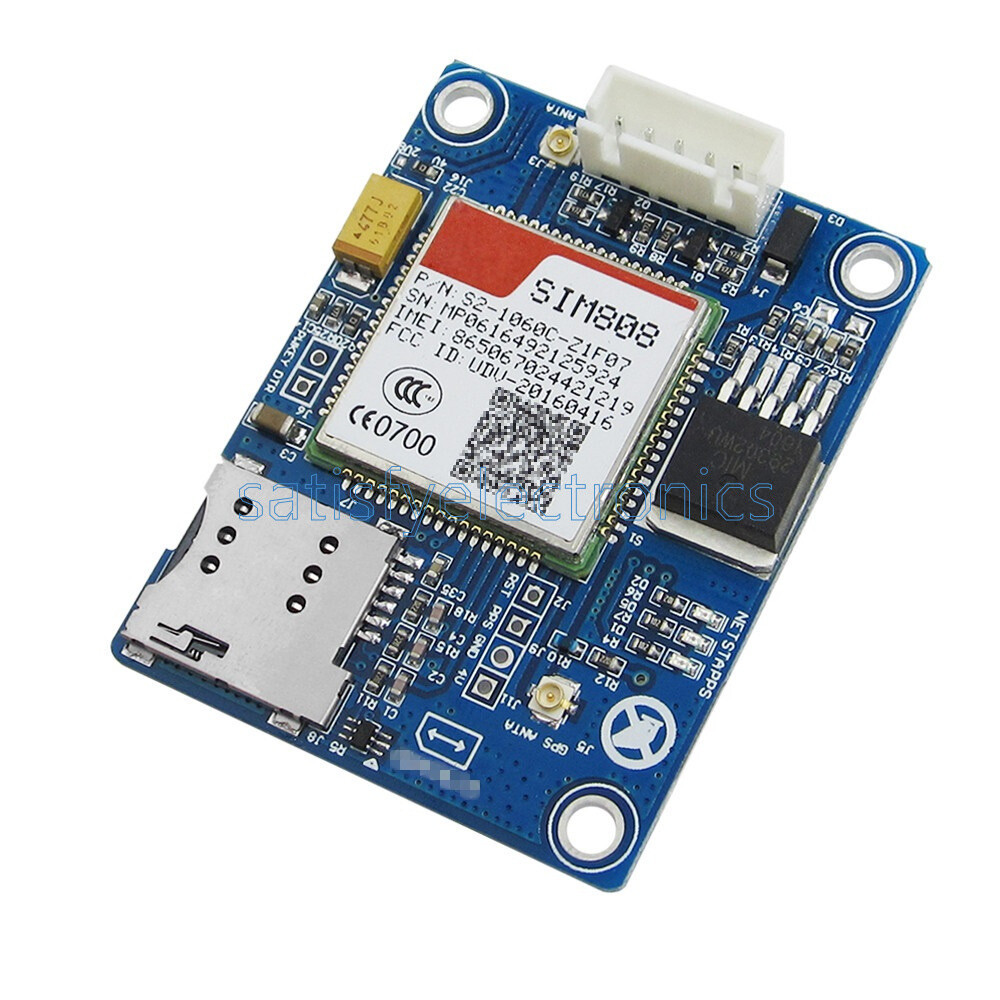 5-18V SIM808 Development Board GSM GPRS GPS Bluetooth SMS Module