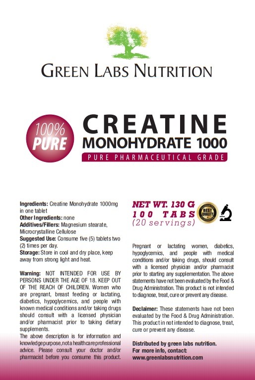 Creatine Monohydrate 1000mg Tablets Pharmaceutical Quality