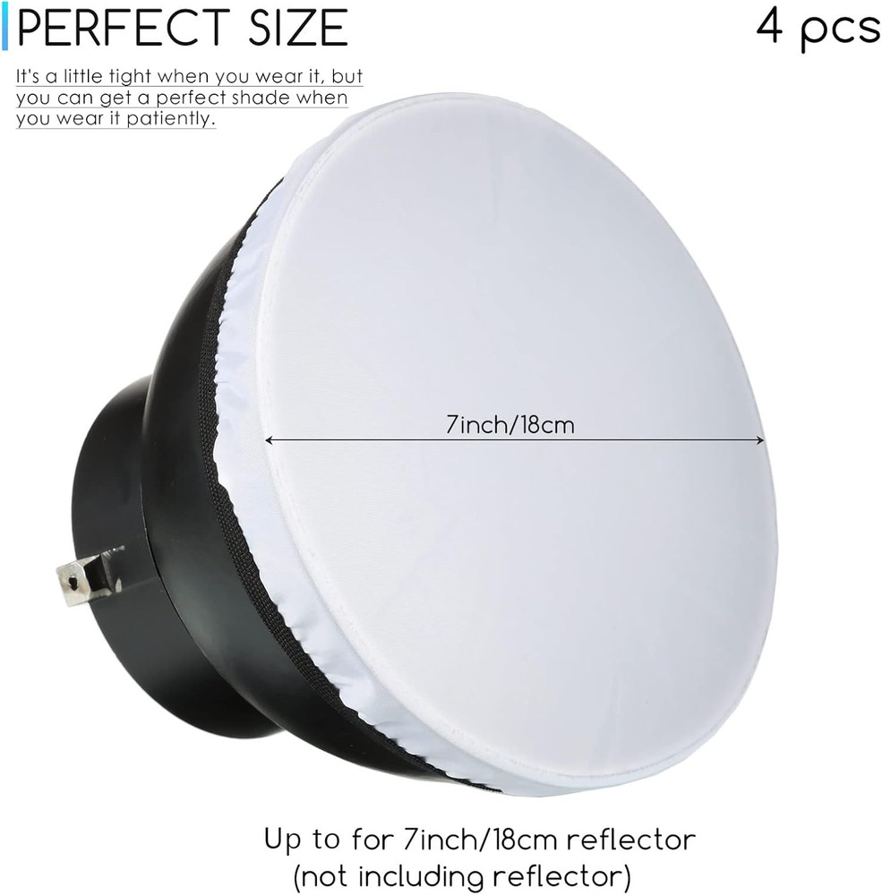 Honoson 4 Pieces Diffuser Lamp Sock Soft Diffuser Lamp Cover 7 Inches/ 18 Cm