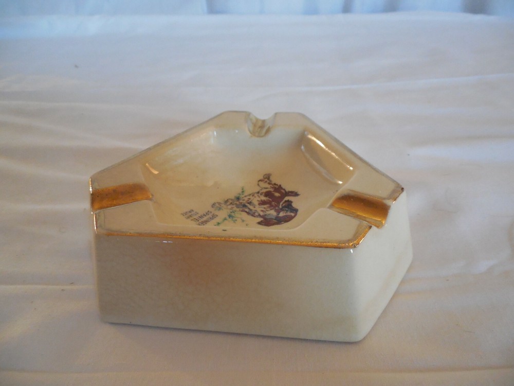 Meier's silvertone OH Staurt Bruce springer spaniel ashtray