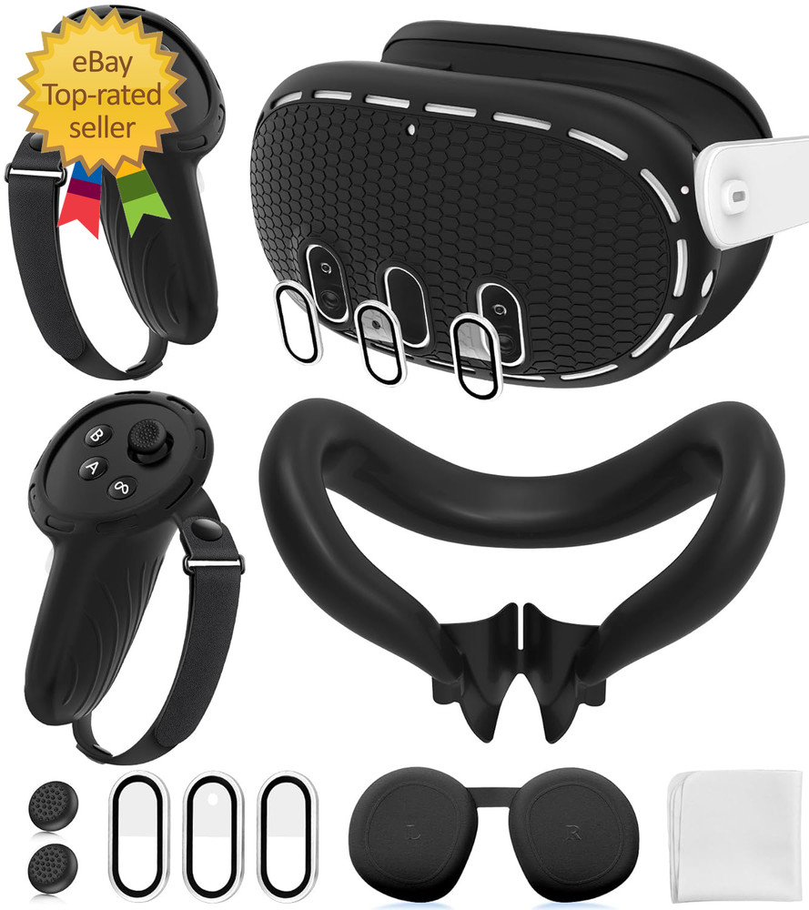 Silicone Cover Set Compatible with Meta/Oculus Quest 3 Accessories Controller