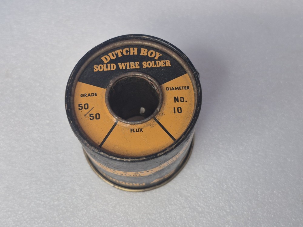 Dutch Boy Solid Wire Solder 50/50 Model COLLECTOR