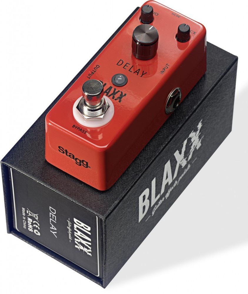 Stagg BX-DELAY Blaxx Delay Effects Pedal - RED
