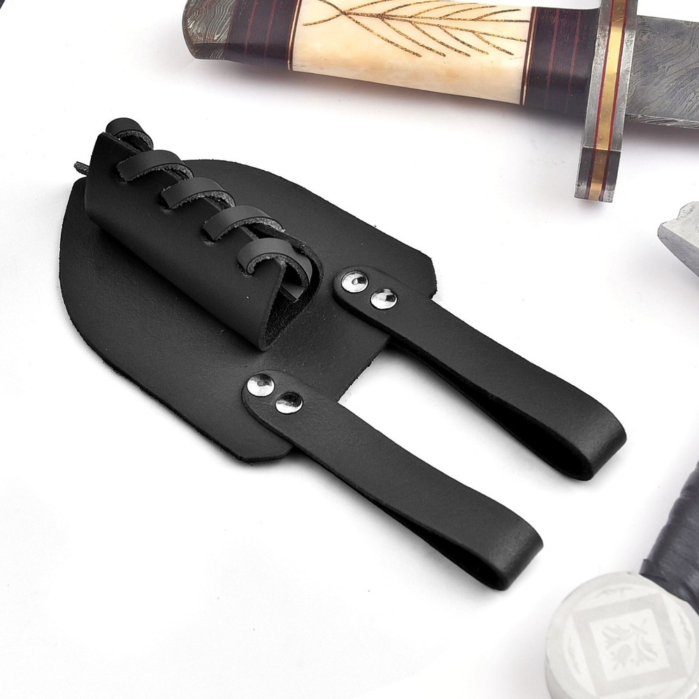 Genuine Leather Sword Dagger Frog Adjustable Universal Fit Medieval Multi Tool
