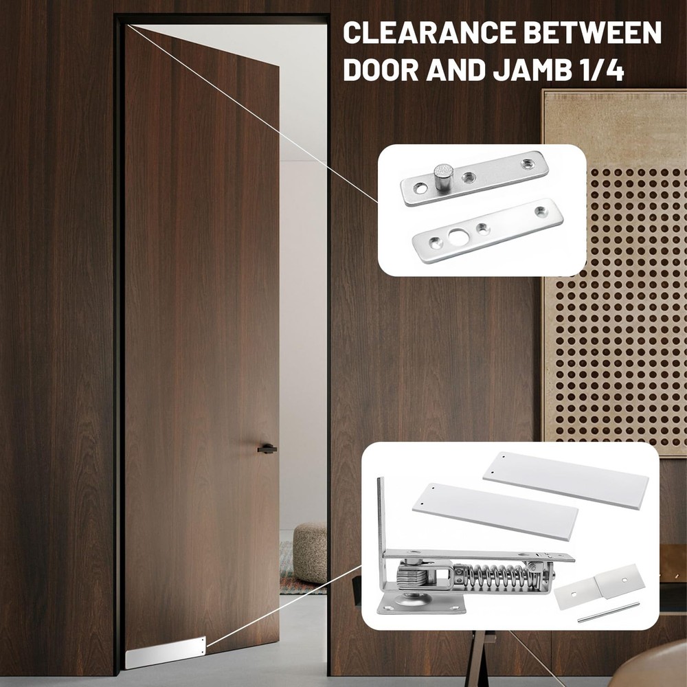 Double Action Spring Hinges -Swinging Door Hinge -Pivot Hinge，with Cover Plat...
