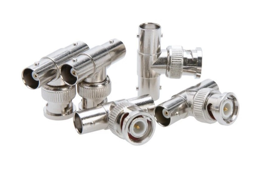 BNC Male to Dual BNC Female Connector Adapter T Shape Splitter Coaxial Cable Lot