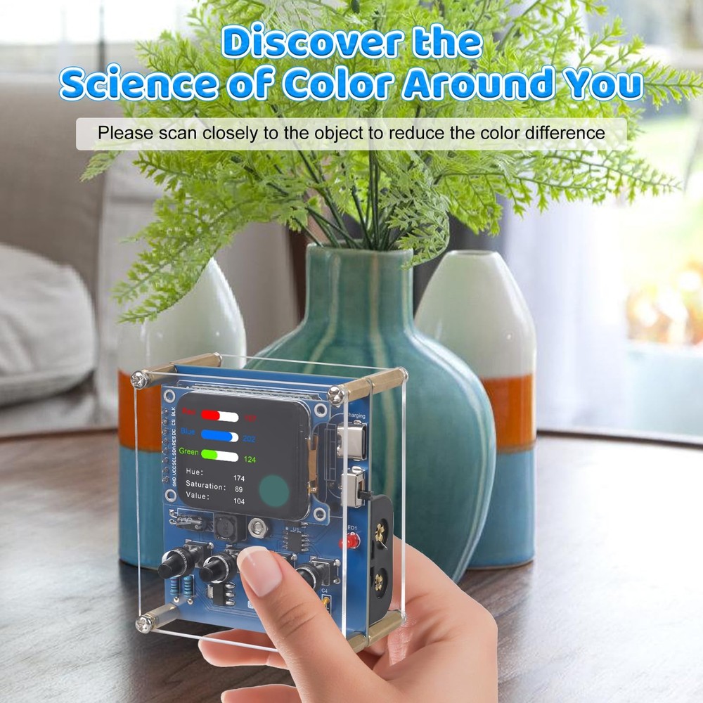 DIY Color Recognition Soldering Kit with TCS34725 Sensor, STEM Electronics Pr...