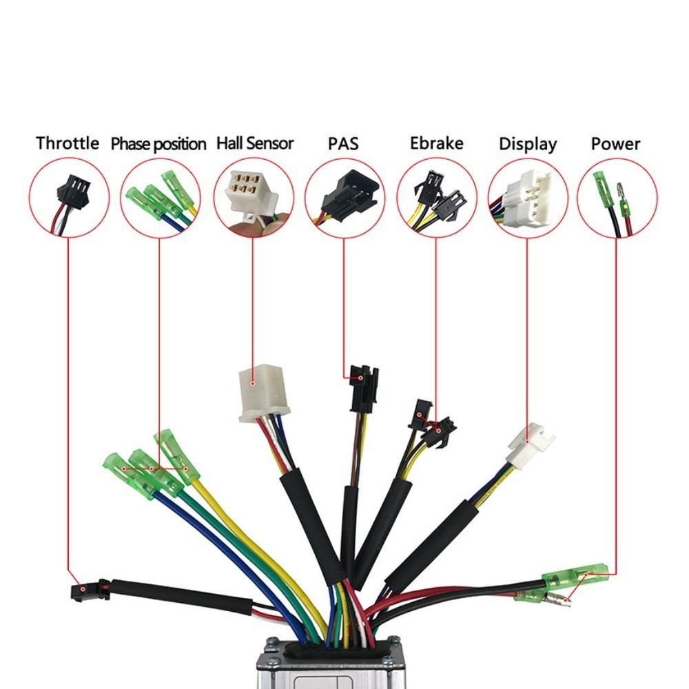 KT17A 17A Square Wave Controller Compatible with 36V 48V For 350W Ebike Motor