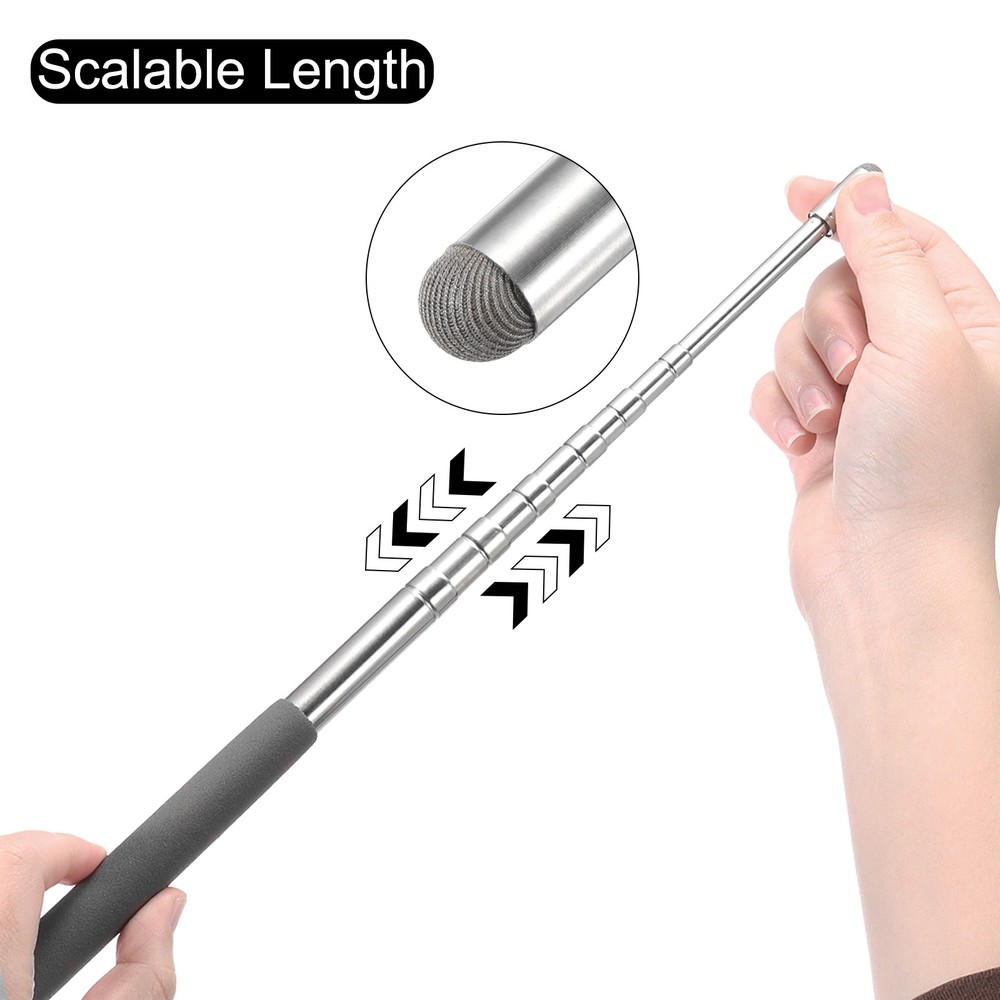 Telescopic Teachers Pointer Teaching Pointer 39 Inch, Black