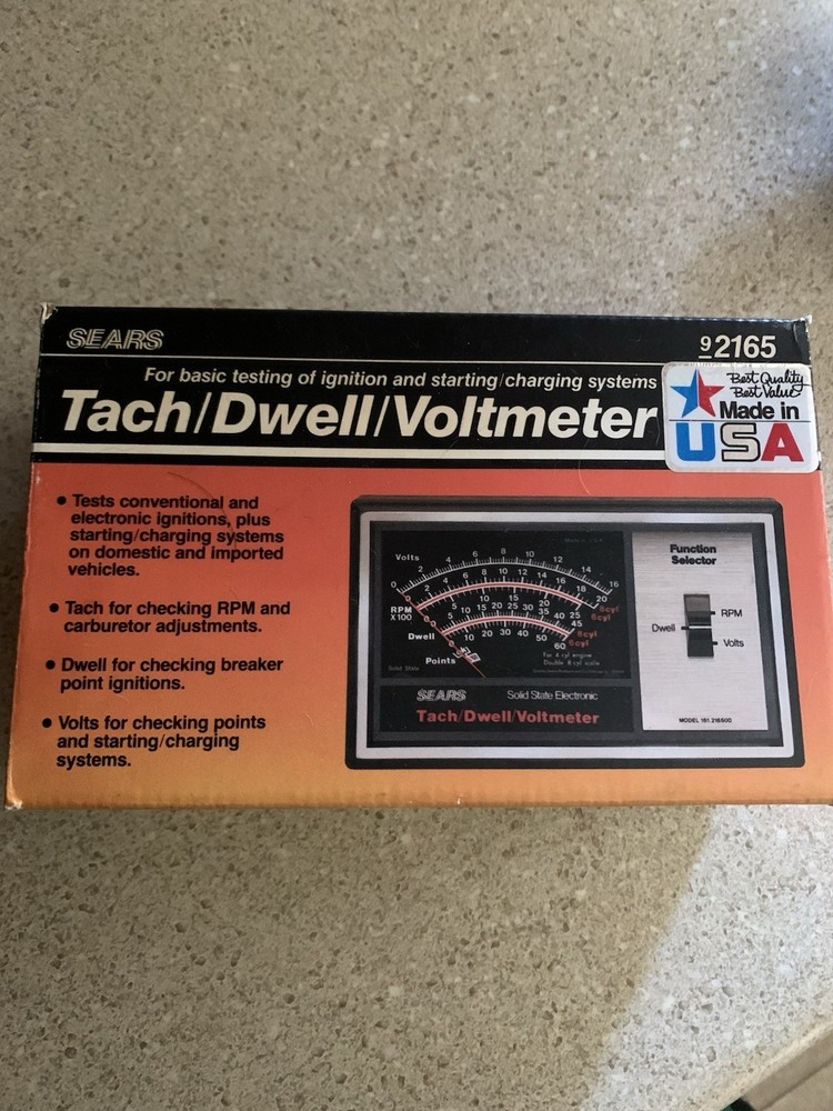 Like New Old Stock Sears Tach/Dwell/Voltmeter Testing Instruments