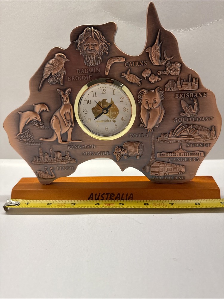 Australian Map Clock