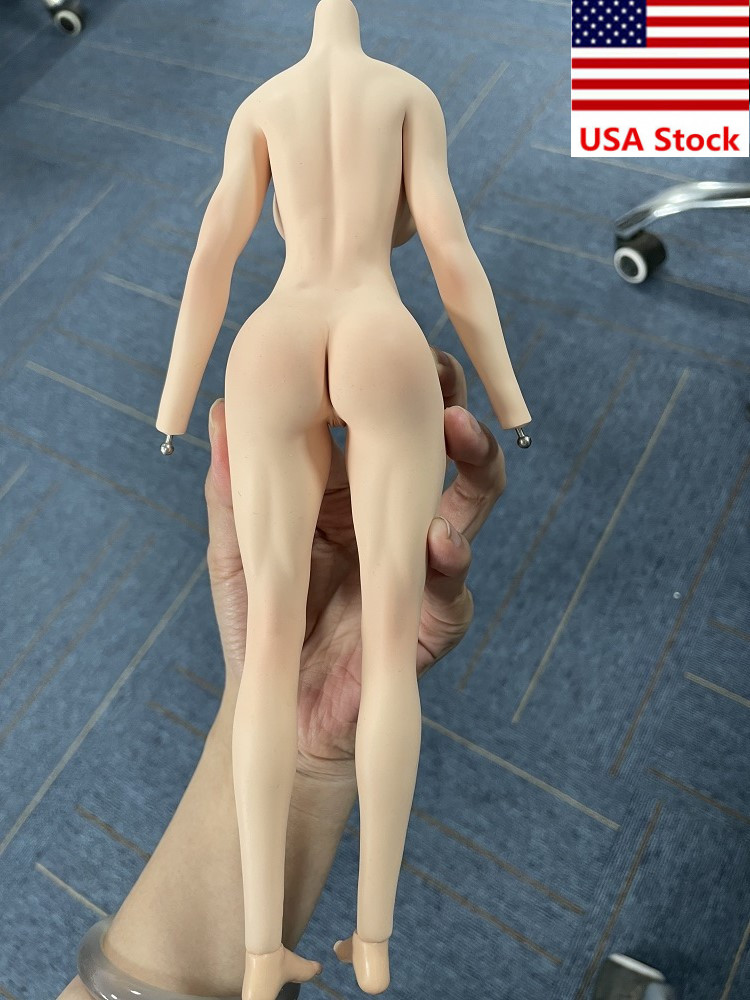 YM507 1/6 Female Pale Large Breast Muscle Makeup Girl Body Details 12"Figure