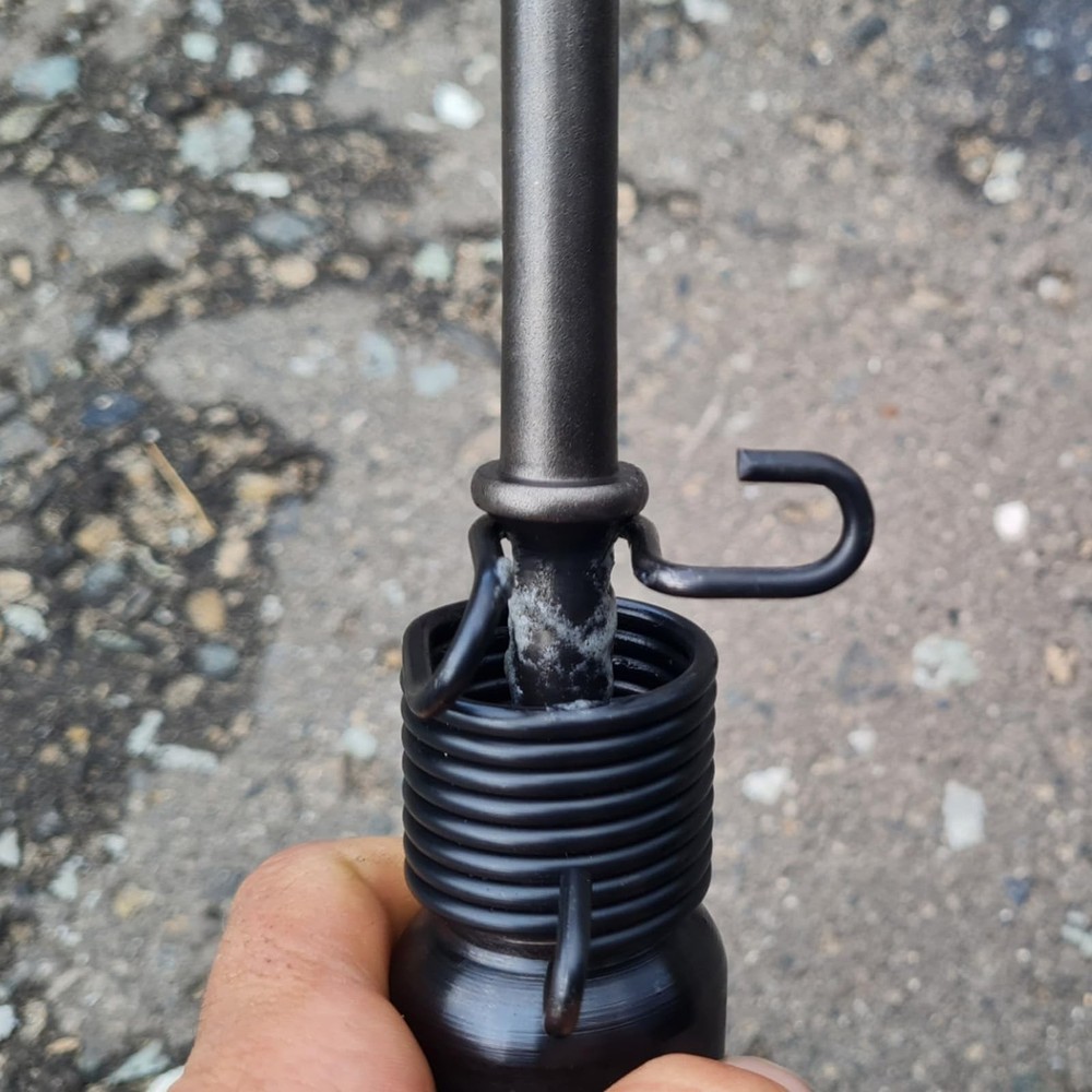 Garneck 6 Pcs Air Hammer Chisel Spring Set - Quick Release Retaining Black