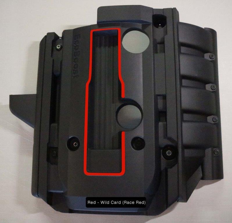 EcoBoost Engine Cover Accents (2015-2023 Mustang)